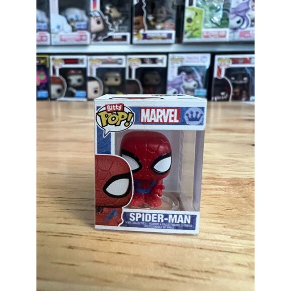 BITTY Spider-man 1-Inch Funko Pop Marvel Comics Vinyl Stan Lee Peter Parker - Picture 1 of 6